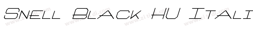 Snell Black HU Itali字体转换